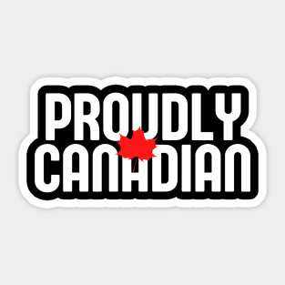 Proudly Canadian Sticker